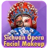 Maquillaje facial de la ópera de Sichuan icon